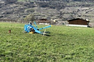 L'hélicoptère s'est abimé sur une parcelle propriété de la commune de Conthey, en terres vétrozaines
